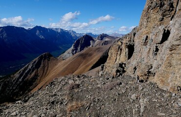 hiking in the Opal Range at Kananaskis