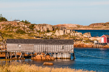 Tilting village, Fogo Island, Newfoundland