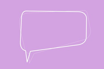 Speech bubble vector - blank copyspace design