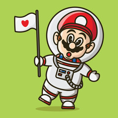 Cute cartoon vector icon illustration logo mascot hand drawn concept trandy cartoon