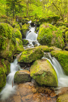 Gaisholl Waterfalls, Sasbachwalden, Black Forest, Baden-Wurttemberg, Germany