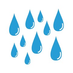 water rain drop symbol vector design