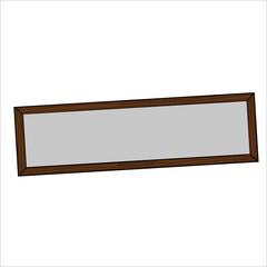 wooden frame template vector design