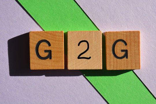 G2G, acronym for Got to Go as banner headline