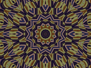 Abstract seamless offset symmetrical pattern