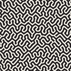 Vector seamless pattern. Repeating geometric elements. Stylish monochrome abstract background design.