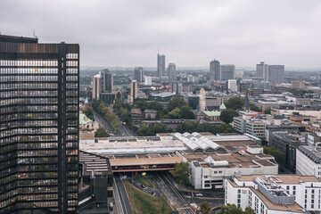 Autumn cityscape of Essen, Germany