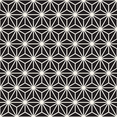 Vector seamless pattern. Repeating geometric elements. Stylish monochrome abstract background design.