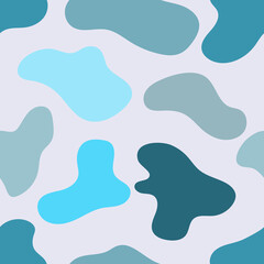 Abstract shape seamless pattern. Background from liquid shape sign. Vector illustration for design, wrapping paper, promotion, banner.