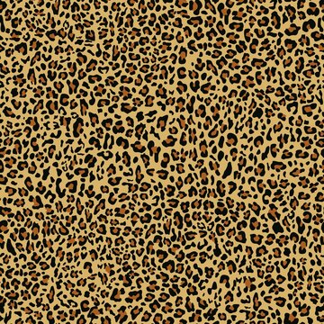 Leopard print stylish seamless pattern for clothes, luxury background for print