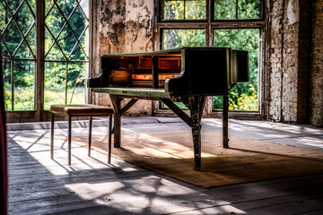 the abandoned piano
