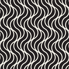 Vector seamless pattern. Repeating geometric elements. Stylish abstract monochrome background design.