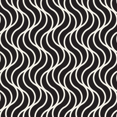 Vector seamless pattern. Repeating geometric elements. Stylish abstract monochrome background design.