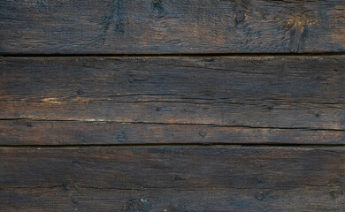 Old wood plank texture background. Grunge brown textured wooden background. The surface of the old...