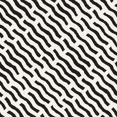 Vector seamless pattern. Repeating geometric elements. Stylish background design.