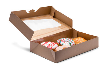 Open Box of Doughnuts