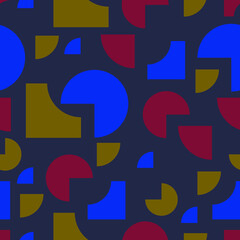 abstract geometric seamless pattern in bright colors