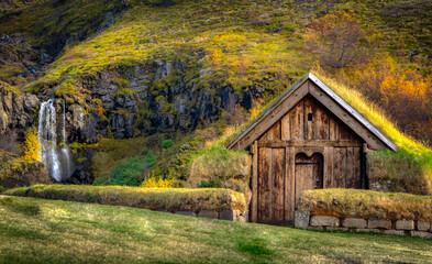 Turf home in Icelande