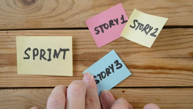 software scrum agile board with paper task, agile software development methodologies