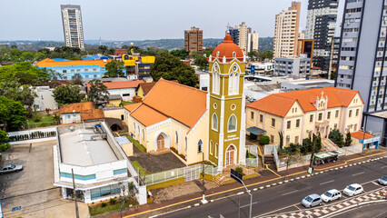 Paroquia Sao Joao Batista, catholic church in the center of Foz do Iguacu