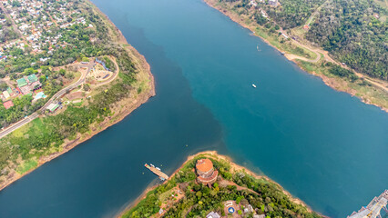 The Triple Frontier, a tri-border area between Paraguay, Argentina and Brazil, Brazilian side....