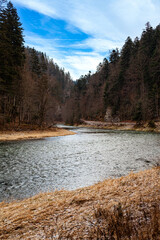 the river in the mountains
