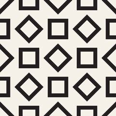 Vector seamless pattern. Repeating geometric elements. Stylish background design.