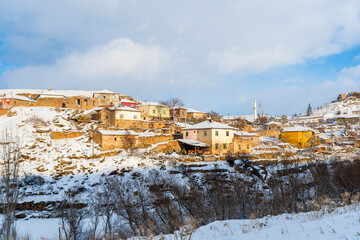 Obraz premium Dogantarla Village near Guzelyurt Town in Aksaray of Turkey