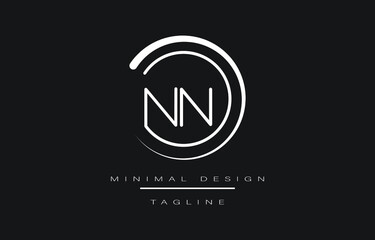 NN Minimalist Logo Vector Art Illustration Minimal Design