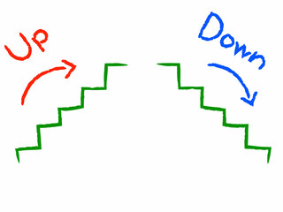 手書きのアップ・ダウン