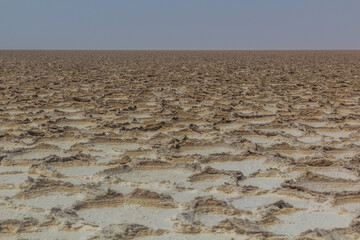 Salt flats in the Danakil depression, Ethiopia