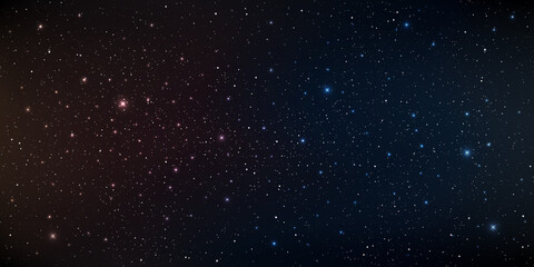 High quality background galaxy illustration with stardust and bright shining stars illuminating the space.