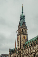 Fototapeta na wymiar Rathaus Hamburg