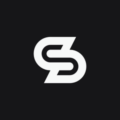 Initial letter S monogram simple logo.