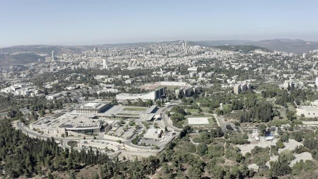 Jerusalem Capitol hill, Knesset, National Library, Israel
Aerial view from Jerusalem israel,high altitude, 2021
