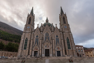 Castelpetroso, Isernia, Molise. Sanctuary of the Madonna Addolorata.