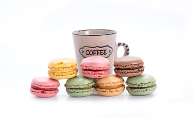 coffee with macarons