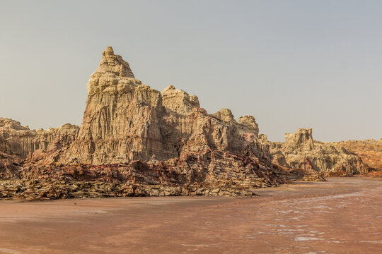 Formations of the salt canyon, Danakil depression, Ethiopia