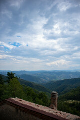 paesaggio di montagna della città metropolitana di Bologna, Emilia Romagna