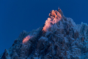 Aiguille coucher du soleil 10-01-2022