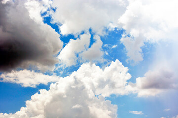 Blue sky with clouds