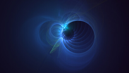 3D rendering abstract colorful fractal light background