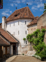 Fototapeta na wymiar Amazing medieval city of Cisnadie in Transylvania Romania