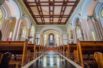 Interior da Igreja Matriz São Pedro Apóstolo de Gaspar em Santa Catarina
