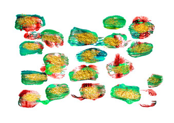 Abstract. Vivid painting. Golden abstraction of brush strokes. Adding gold drops, sprays, luxury brushes, gold elements. Modern abstract artwork. Masterpiece of designing art. Gold and bright brushes.