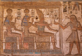 Fototapeta na wymiar Hieroglyph wall - Egypt