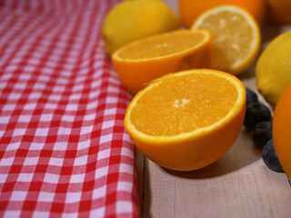 Oranges and lemons for vitamin C medium shot