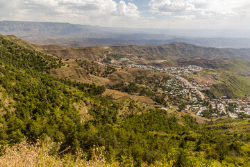 Aerial view of Lalibela, Ethiopia