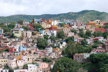 Fototapeta na wymiar view of guanajato city in mexico