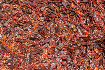 Drying chilli peppers in Ethiopia